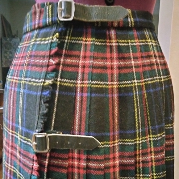 Vintage Wool Tartan Skirt Glen Avon of Scotland 16 - Picture 3 of 3